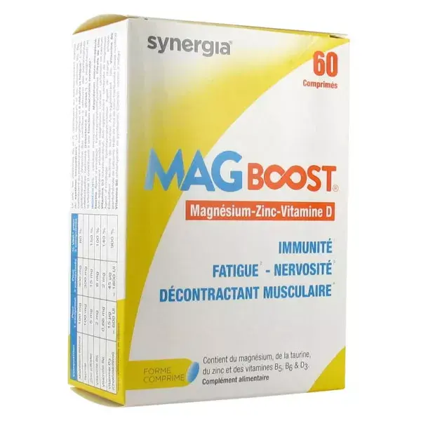 Synergia Mag Boost 60 comprimés