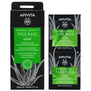Apivita Express Beauty Feuchtigkeitsmaske mit Aloe 2x8ml