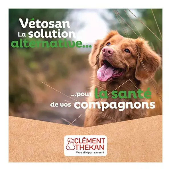 Clément Thékan Vétosan Shampooing Antiparasitaire pour chiens et chats 200 ml