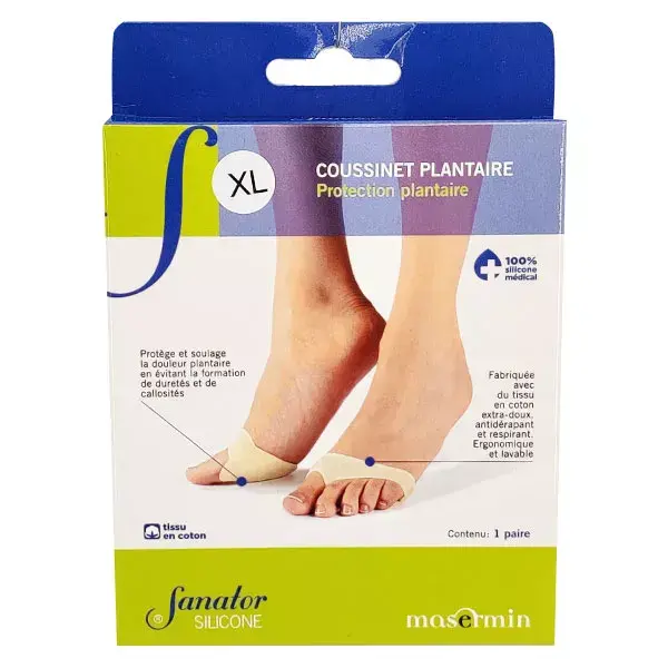 Sanator Silicone Coussinet Plantaire Taille 42-43 1 paire