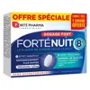 Forté Pharma FortéNuit Sommeil 8h Mélatonine 1900 Valériane GABA 30 comprimés