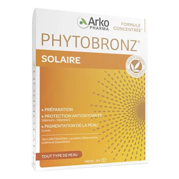 Arkopharma Phytobronz Préparateur Solaire Huiles Végétales 30 capsules