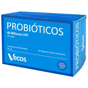 Vecos Nucoceutical Probiotics 40 Billion CFU 60 Capsules