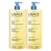 Uriage Huile Lavante Nourrissante Sans Savon Peaux Sensibles Corps 1L - Lot de 2