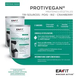 Eafit Protivegan Goût Chocolat Noisette 450g