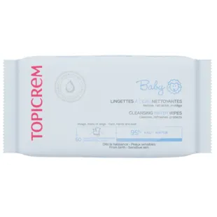 Lenços Umedecidos Topicrem Baby Water Cleansing 60 unidades