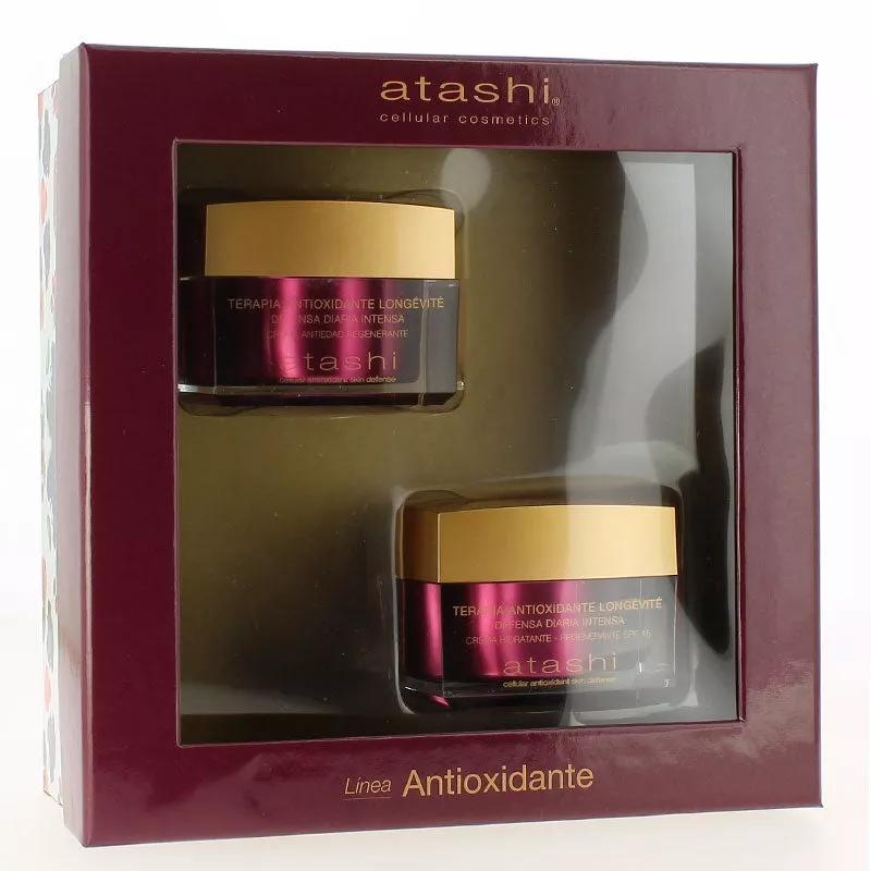 Atashi Cofre Antioxidante Creme Hidratante SPF15 50ml + Creme Anti-envelhecimento 50ml