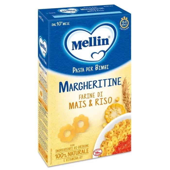 Mellin Pasta Margheritine con Mais e Riso, dal 10° mese, Ingredienti di origine 100% Naturale, 280g