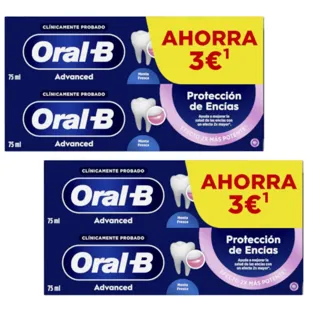 Oral-B Advanced Gum Protection Toothpaste 4x75 ml