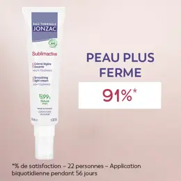 Eau thermale Jonzac, Sublimactive, Crème légère lissante bio 40mL