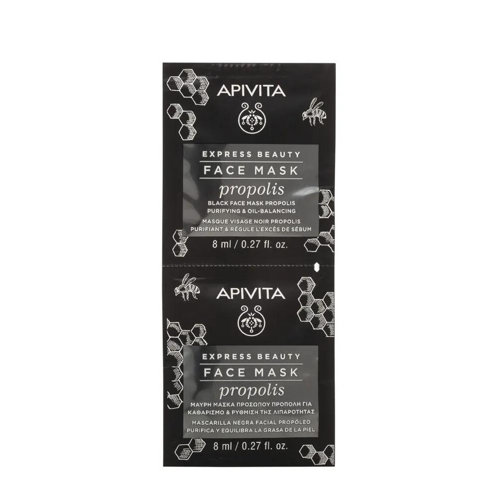 Apivita Express Beauty Propolis Maschera Nera Purificante Ed Equilibrante 2x8 ml