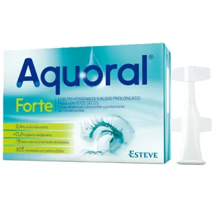 Aquoral Forte Lubricating Eye Drops 30 Single-Dose Vials