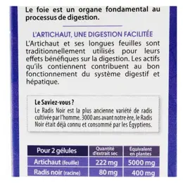 Juvamine Bien Etre du Foie Artichaut Radis Noir 50 gélules