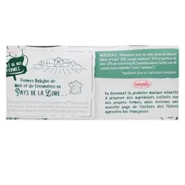 Babybio Légumes Pot Potimarron Vert Butternut +4m Bio 2 x 130g