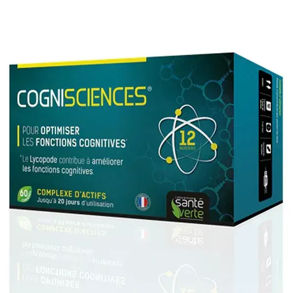 Santé Verte Pack Cognisciences et Omega 3 DHA Mémoire et Concentration