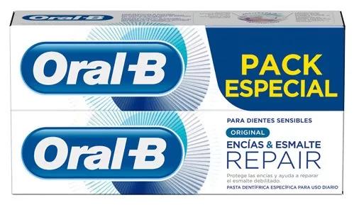 Oral-B Pasta Dental Encías & Esmalte Repair Original Duplo 2x75