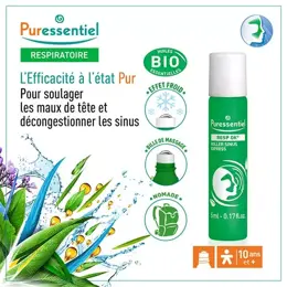 Puressentiel Respiratoire Roller Sinus Express Bio 5ml