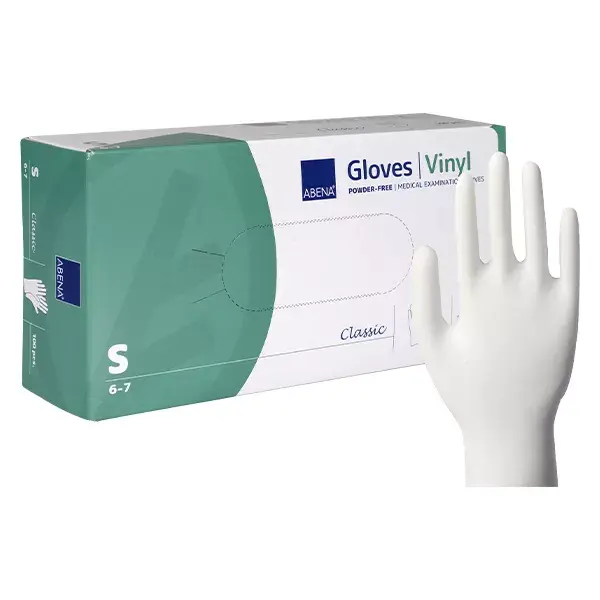 Abena Powder-free Vinyl Gloves Size S 100 units