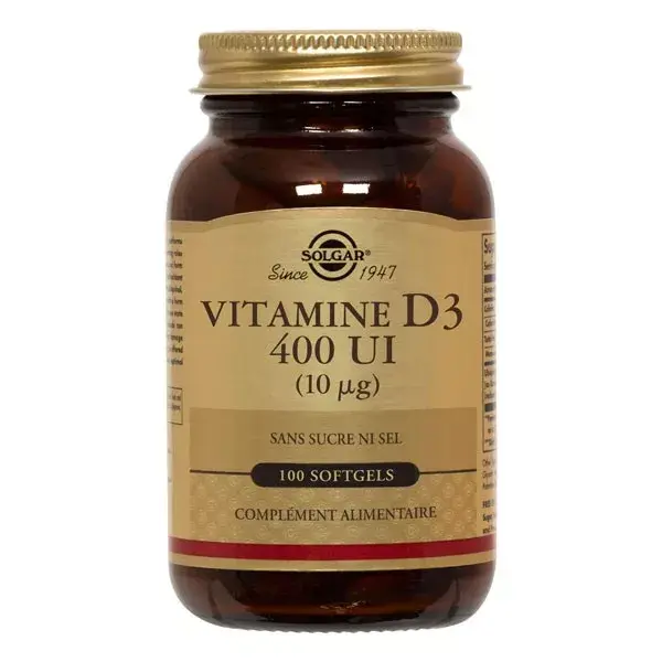 Solgar Vitamin D3 - 100 Softgels