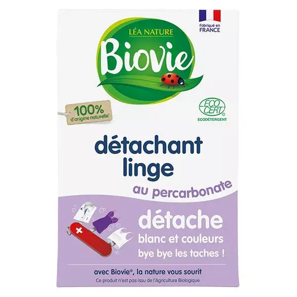 Biovie Détachant Linge Percarbonate Blanc et Couleurs 350g