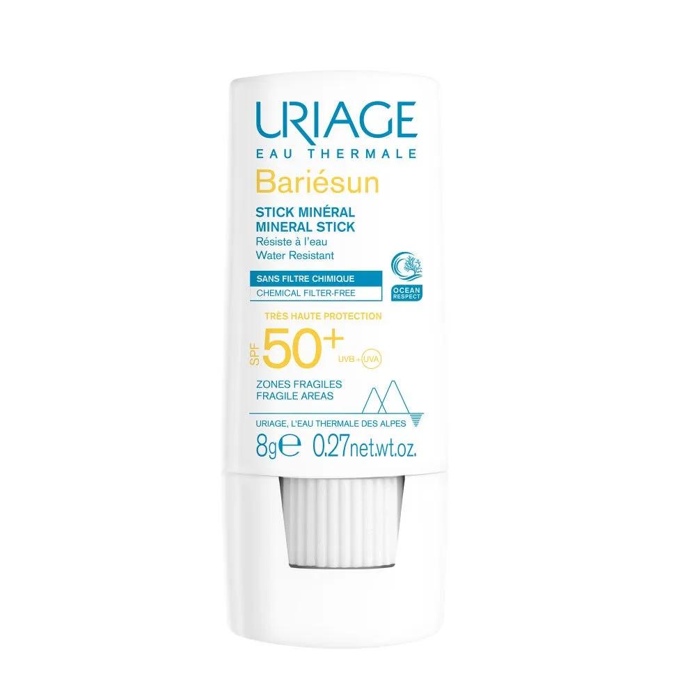 Uriage Bariésun Stick Solare Minerale SPF 50+ Protezione Viso Corpo e Zone Sensibili 8 g