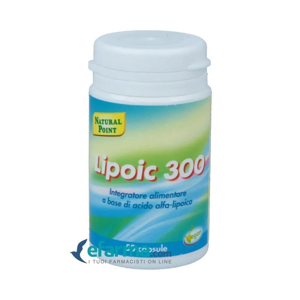 Natural Point Lipoic 300 Integratore di Acido Alfa-Lipoico 50 Capsule Vegetali