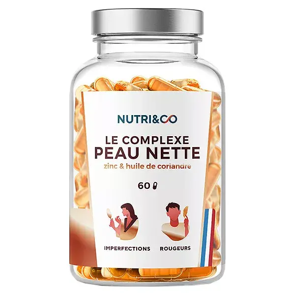 Nutri&Co Complexe Peau Nette Cible Imperfections et Acné Vegan 60 gélules