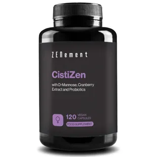 ZENement CistiZen D-Mannose, Cranberry Extract and Probiotics 120 Vegan Capsules 