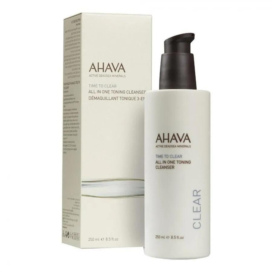 Ahava Time To Clear Tutto in Uno Latte Detergente Viso e Occhi 250 ml