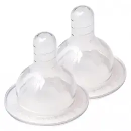 Luc et Léa Tétines Silicone Anti-Colique 6m+ Liquide Épais Lot de 2