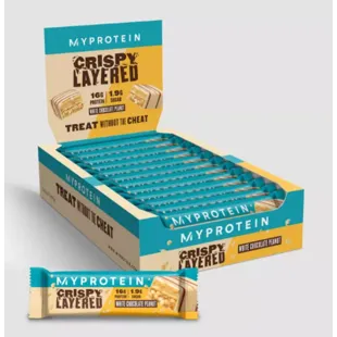 Myprotein Crunchy Bar mit weißen Schokoladen-Erdnussschichten 12x58 gr