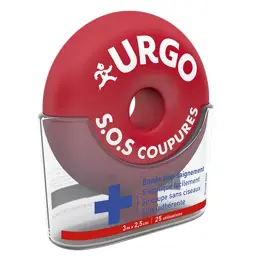 Urgo Premiers Soins SOS Coupures Bande Stop Saignement 25 utilisations