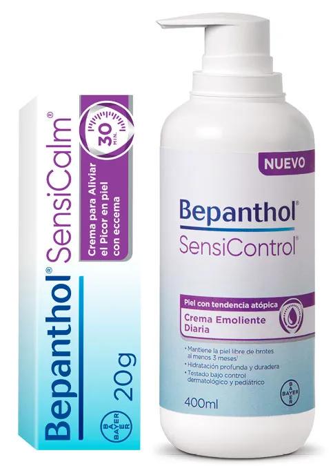 Bepanthol Pack Économie Peau Atopique Sensicalm 20 gr + Crème Emolliente SensiControl 400 ml