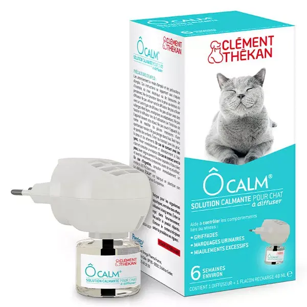 Clément Thekan Ô Calming Kit Diffuser for Cats + Bottle Refill 44ml