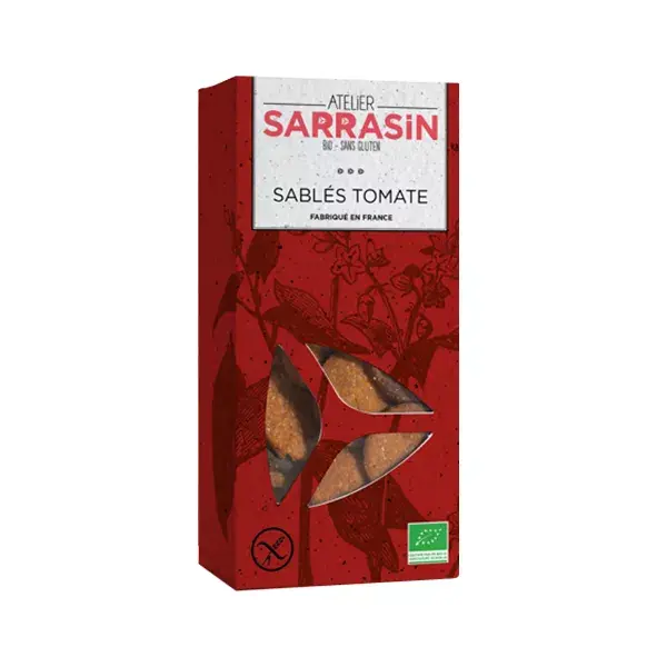 Atelier Sarrasin Sablés de Tomate Bio Sin Gluten 130 g