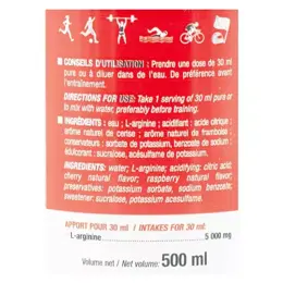 Eric Favre Booster & Pre Work Out L-Arginine Pro Zero Fruits Rouges 500ml