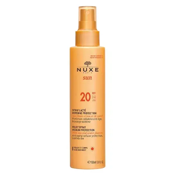 Nuxe Sun Spray Lácteo Rostro & Cuerpo SPF20 150ml