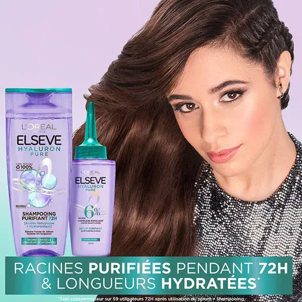 L'Oréal Paris Elseve Hyaluron Pure Purifying Shampoo 72H 300ml
