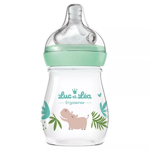 Luc et Léa Biberon Plastica Ippopotamo 150ml