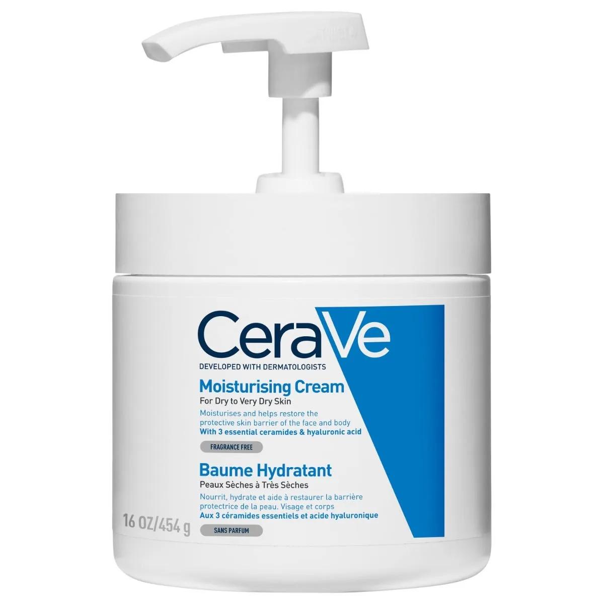 CeraVe Crema Corpo Idratante Pelle Molto Secca con Dispenser 454 g