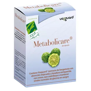 100% Natural Metabolicare 60 Cápsulas