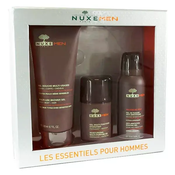 Nuxe Men box Gel moisturizer 50ml + Gel shower 200ml + Gel shave 75ml