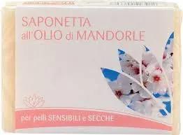 Fior di Loto Saponetta all'Olio di Mandorla Pelle Sensibile e Secca 100 g