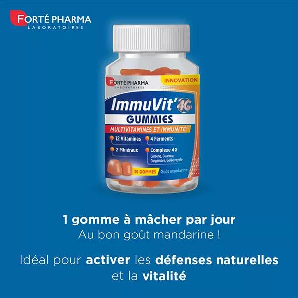 Forté Pharma ImmuVit'4G Gummies Energie Multivitamines Immunité 30 gummies