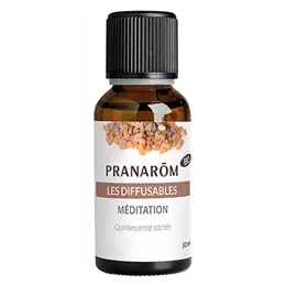 Pranarôm Les Diffusables Mélange d'Huiles Essentielles Méditation Bio 30ml