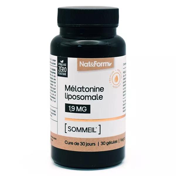 Nat & Form Liposomal melatonin sleep 30 capsules | French Parapharmacy