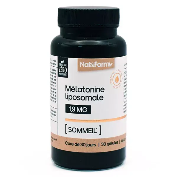 Nat & Form Mélatonine liposomale sommeil 30 gélules