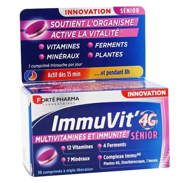 Forté Pharma Immuvit'4G Senior 30 tablets