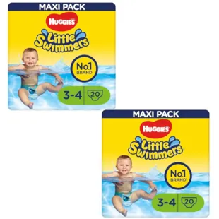 Huggies Little Swimmers Swim Diapers Size 3-4 (7-15 Kg) 2x20 Units