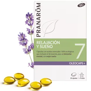 Pranarom Oleocaps + 7 Relaxation and Sleep BIO 30 Capsules